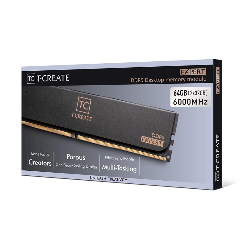 Memória RAM TEAMGROUP T-Create Expert DDR5 64GB (2x32GB) - Memória